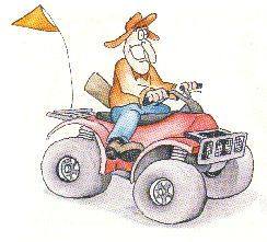 No hunting from your ATV!