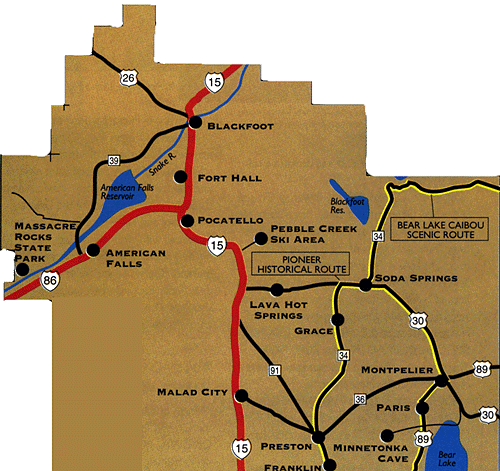 Large Southeastern map