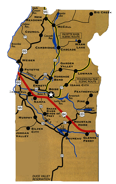 Large Southwestern map